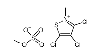 2-methyl-3,4,5-trichloroisothiazolium methyl sulfate Structure