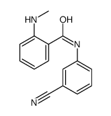 Benzamide, N-(3-cyanophenyl)-2-(methylamino)- (9CI) Structure