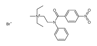 diethyl-methyl-[2-(N-(4-nitrobenzoyl)anilino)ethyl]azanium,bromide结构式