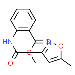 Benzoic acid, 2-[[(5-methyl-3-isoxazolyl)carbonyl]amino]-, methyl ester (9CI) Structure