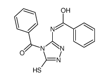 N-[(4-Benzoyl-4,5-dihydro-5-thioxo-1H-1,2,4-triazol)-3-yl]benzamide Structure