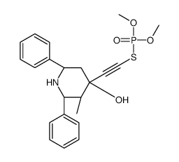 (2S,3R,4S,6R)-4-(2-dimethoxyphosphorylsulfanylethynyl)-3-methyl-2,6-diphenylpiperidin-4-ol Structure