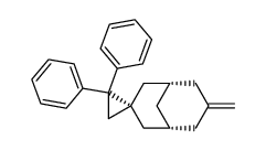 (1R,3r,5S)-7-methylene-2',2'-diphenylspiro[bicyclo[3.3.1]nonane-3,1'-cyclopropane]结构式