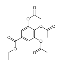 ethyl 3,4,5-triacetyloxybenzoate Structure