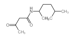 N-(1, 4-Dimethylpentyl)acetoacetamide Structure