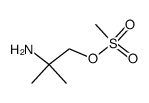 2-amino-2-methylpropyl methanesulfonate结构式