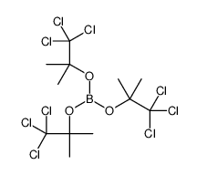 Tris(2,2,2-trichloro-1,1-dimethylethoxy)borane Structure