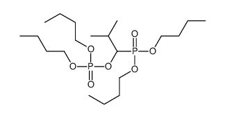 dibutyl (1-dibutoxyphosphoryl-2-methylpropyl) phosphate Structure