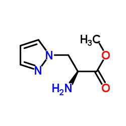 1H-Pyrazole-1-propanoicacid,alpha-amino-,methylester,(S)-(9CI) Structure