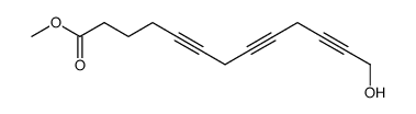 13-hydroxytrideca-5,8,11-triynoic acid methyl ester Structure