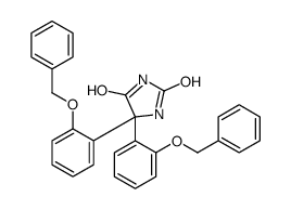 5,5-bis(2-phenylmethoxyphenyl)imidazolidine-2,4-dione Structure