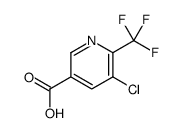 5-CHLORO-6-TRIFLUOROMETHYL-NICOTINIC ACID结构式