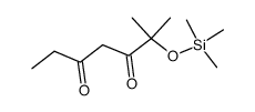 2-methyl-2-[(trimethylsilyl)oxy]-3,5-heptanedione结构式