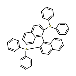 (R)-(+)-2,2'-Bis(diphenylphosphino)-1,1'-binaphthyl structure