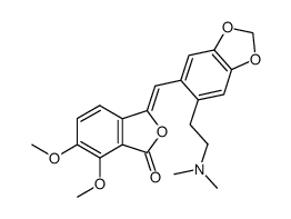 (Z)-3-((6-(2-(dimethylamino)ethyl)benzo[d][1,3]dioxol-5-yl)methylene)-6,7-dimethoxyisobenzofuran-1(3H)-one Structure