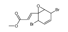 methyl (E)-3-(2,5-dibromo-7-oxabicyclo[4.1.0]hept-3-en-1-yl)acrylate结构式