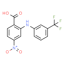 Benzoic acid,4-nitro-2-[[3-(trifluoromethyl)phenyl]amino]- structure