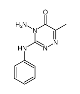 4-AMINO-3-ANILINO-6-METHYL-4,5-DIHYDRO-1,2,4-TRIAZIN-5-ONE Structure