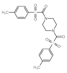 (4-methylphenyl)sulfonyl-[4-(4-methylphenyl)sulfonylcarbonylpiperazin-1-yl]methanone Structure