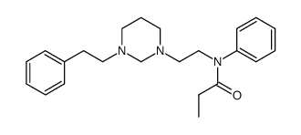 N-[2-(3-phenethylhexahydropyrimidino)ethyl]propionanilide结构式