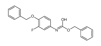 benzyl N-(3-fluoro-4-phenylmethoxyphenyl)carbamate结构式