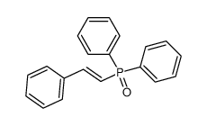 (E)-(2-phenylethenyl)diphenylphosphane oxide Structure