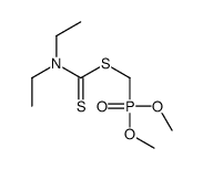 dimethoxyphosphorylmethyl N,N-diethylcarbamodithioate Structure