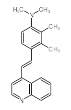 N,N,2,3-tetramethyl-4-(2-quinolin-4-ylethenyl)aniline Structure