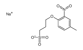 sodium 3-(4-methyl-2-nitrophenoxy)propanesulphonate structure