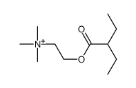 2-(2-ethylbutanoyloxy)ethyl-trimethylazanium结构式