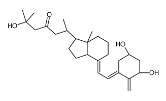 (6R)-6-[(1R,3aS,4E,7aR)-4-[(2Z)-2-[(3R,5S)-3,5-dihydroxy-2-methylidenecyclohexylidene]ethylidene]-7a-methyl-2,3,3a,5,6,7-hexahydro-1H-inden-1-yl]-2-hydroxy-2-methylheptan-4-one Structure