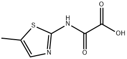 2-[(5-Methyl-2-thiazolyl)amino]-2-oxoacetic Acid Structure