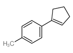 Benzene,1-(1-cyclopenten-1-yl)-4-methyl- Structure