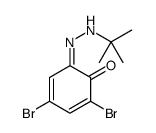 2,4-dibromo-6-(tert-butylhydrazinylidene)cyclohexa-2,4-dien-1-one结构式