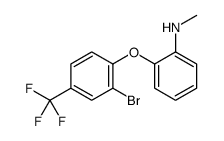 2-[2-bromo-4-(trifluoromethyl)phenoxy]-N-methylaniline结构式