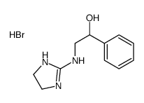 alpha-[[(4,5-dihydro-1H-imidazol-2-yl)amino]methyl]benzyl alcohol monohydrobromide structure