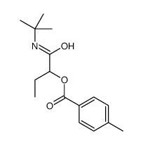[1-(tert-butylamino)-1-oxobutan-2-yl] 4-methylbenzoate Structure