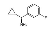 (1S)CYCLOPROPYL(3-FLUOROPHENYL)METHYLAMINE结构式