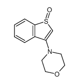 3-N-morpholinobenzo[b]thiophene 1-oxide结构式
