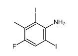 4-fluoro-2,6-diiodo-3-methylaniline Structure