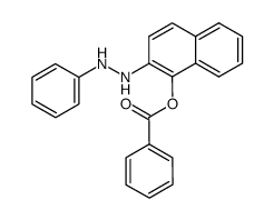 1-benzoyloxy-2-(N'-phenyl-hydrazino)-naphthalene结构式
