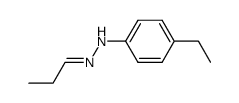 propionaldehyde p-ethylphenylhydrazone Structure