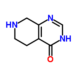 5,6,7,8-四氢吡啶并[3,4-D]嘧啶-4(4AH)-酮盐酸盐结构式