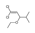 1,1-dichloro-3-ethoxy-4-methyl-1-pentene结构式