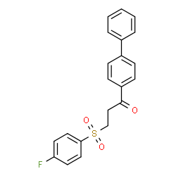 1-[1,1'-BIPHENYL]-4-YL-3-[(4-FLUOROPHENYL)SULFONYL]-1-PROPANONE Structure