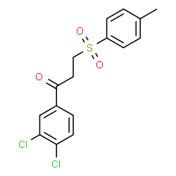 1-(3,4-Dichlorophenyl)-3-[(4-methylphenyl)sulfonyl]-1-propanone Structure