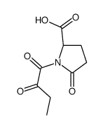 (2S)-5-oxo-1-(2-oxobutanoyl)pyrrolidine-2-carboxylic acid Structure