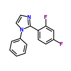 2-(2,4-Difluorophenyl)-1-phenyl-1H-imidazole structure