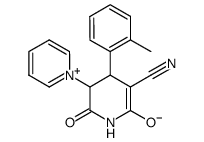 1',2',3',4'-tetrahydro-5'-cyano-6'-hydroxy-4'-(2-methylphenyl)-2'-oxo-1,3'-bipyridinium, zwitter ion结构式