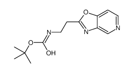tert-butyl N-[2-([1,3]oxazolo[4,5-c]pyridin-2-yl)ethyl]carbamate结构式